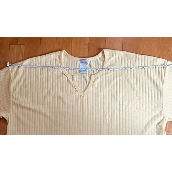 Roamans Butter Yellow T-Shirt Dress Plus Size 0 - Picture 6 of 8